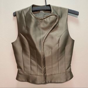 Carven Paris grey zip vest